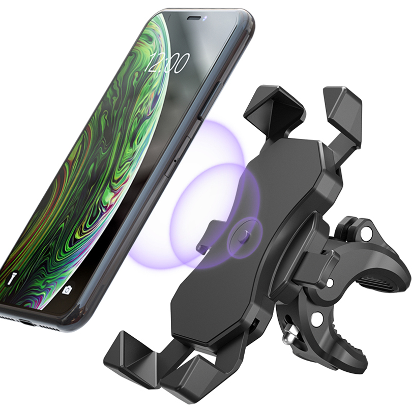 Support de t/él/éphone Portable pour Guidon de v/élo ou Moto en Alliage daluminium