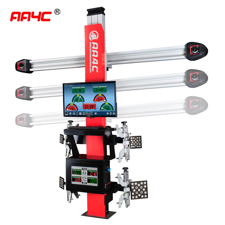 AA4C automatically move double screen  multi-language free update computer wheel alignment 3D Wheel Aligner  AA-DT121BT