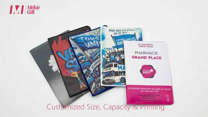 Personalized Cheap Soft Plastic Bank Card Holder PVC Credit Card Wallet  Folding ID Card Sleeve