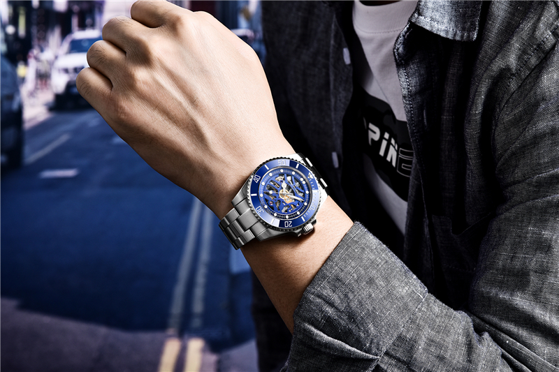 Nouveau PAGANI DESIGN Marque Hommes Montre Automatique Mécanique En Acier Inoxydable Saphir Verre 100 M Montres Étanches Reloj Hombre