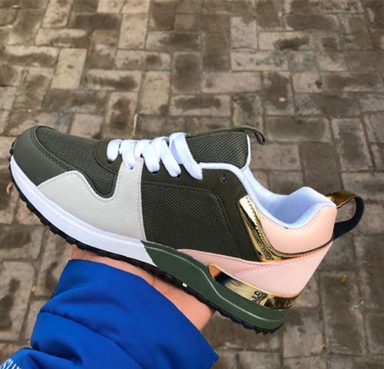 Женские кроссовки со шнуровкой, дышащие кроссовки с круглым носком, разноцветные сетчатые спортивные беговые кроссовки, Лидер продаж 2021