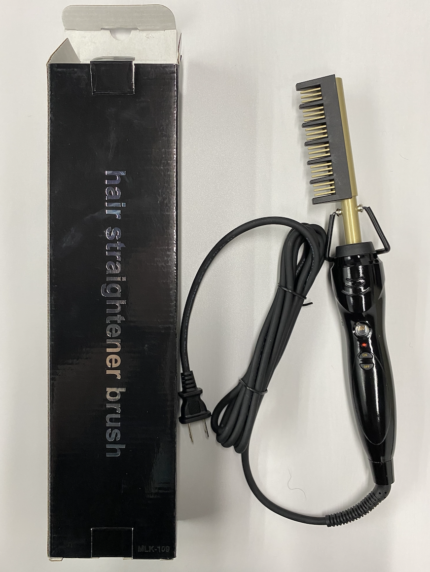 Оптовая продажа, Электрический титановый выпрямитель для волос с фирменной торговой маркой, горячая расческа