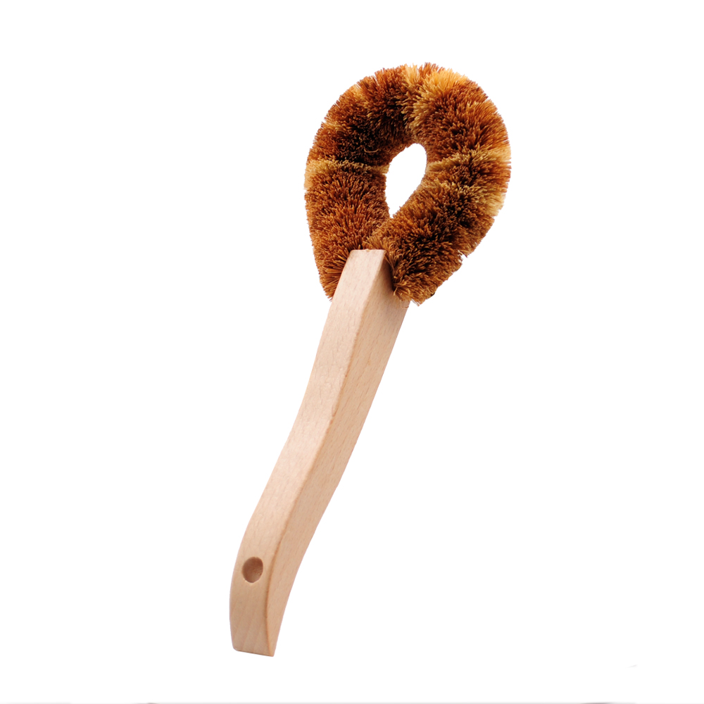 Multifunctional tool natural coconut bristle cleaning brush for kitchen