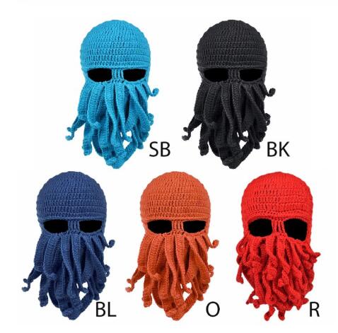 Octopus Marine Life Cartoon Pattern Winter Earmuffs Ear Warmers Faux Fur Foldable Plush Outdoor Gift