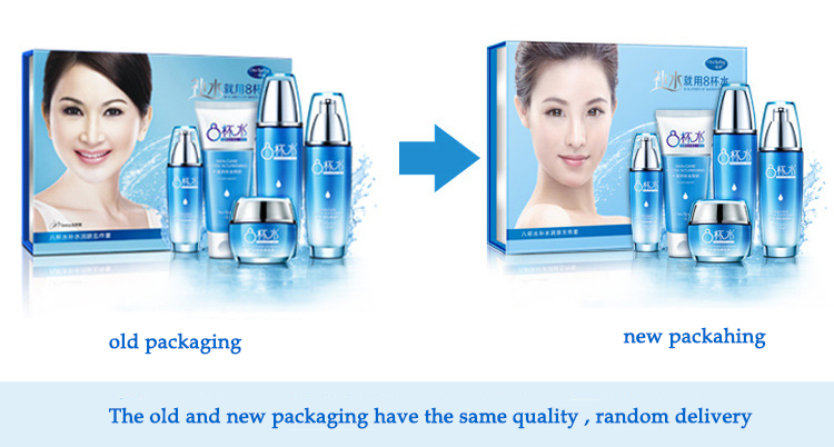 Remay skin care set moisturizing repairing face care sets 8 glass water skin care kit