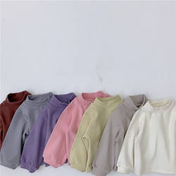 Wholesale Fall Boutique Outfit Baby Clothes Cotton Crewneck Sweatshirt Baby Jumpers