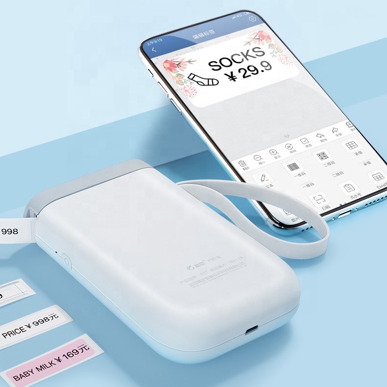 Amazon Facebook hot selling new design for Convenient 12MM Portable phone transmit blue tooth terminal mini printer