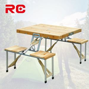 ureticileri acik kamp ahsap bavul katlanir yemek masalari ve sandalye seti