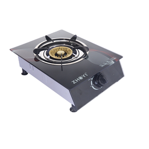 促销各种持久使用一个燃烧器独立式燃气灶 1 燃烧器钢化玻璃
