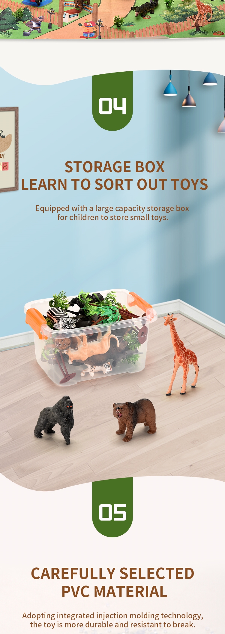 Realistic miniature Animal suit Model Toy