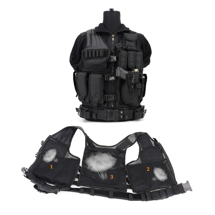 Полицейский армейский тактический военный жилет безопасности для страйкбола Molle военный тактический защитный жилет черный