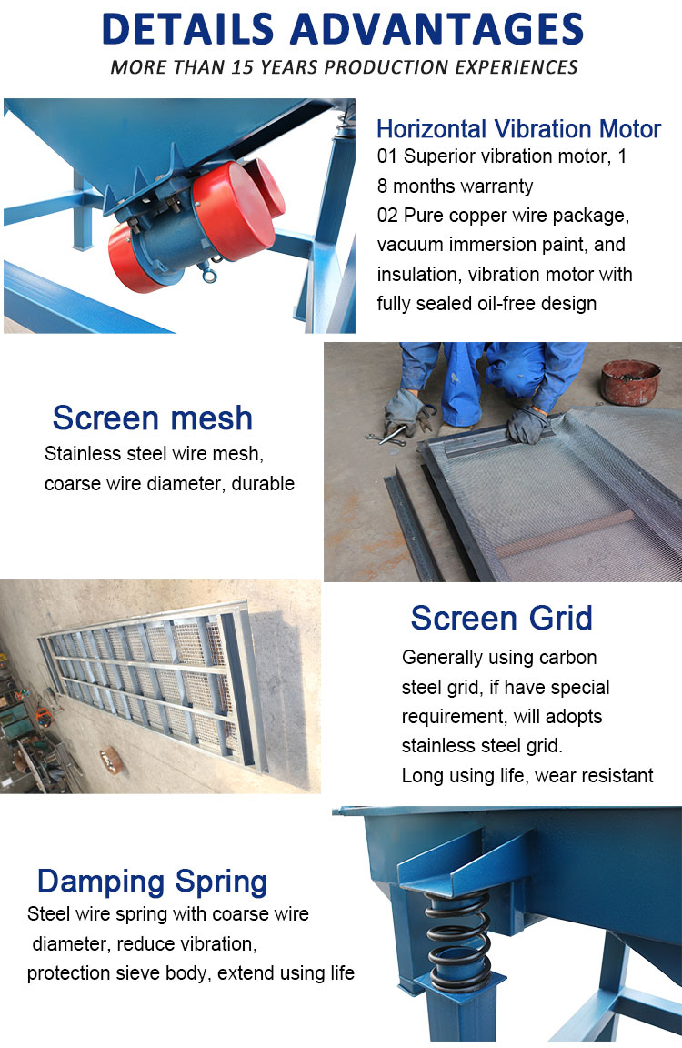 Pvc Powders Recycling Wood Chips Vibrating Sorter Machine Powder Sifter Machine Linear Vibrating Screen