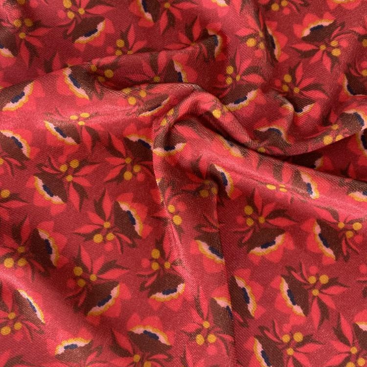 Готовые товары, дешевый корейский бархат с принтом, полиэстер, спандекс, бархат для модной одежды