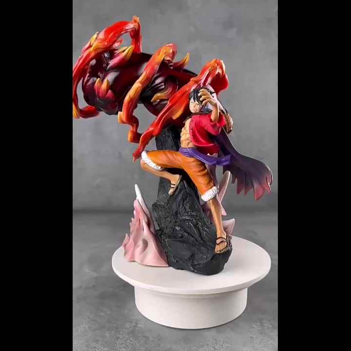 ヴィンテージ　中国の富の神　樹脂像　フィギュア　ゲーム用ピース？ ワンピースルフィ鬼ヶ島ビッグフィスト & インフェルノ炎バトルシーン