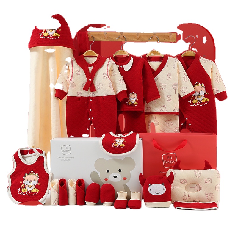 Подарочный набор для малышей, Одежда для новорожденных на весну, осень и зиму, комплект одежды для новорожденных с изображением Полумесяца