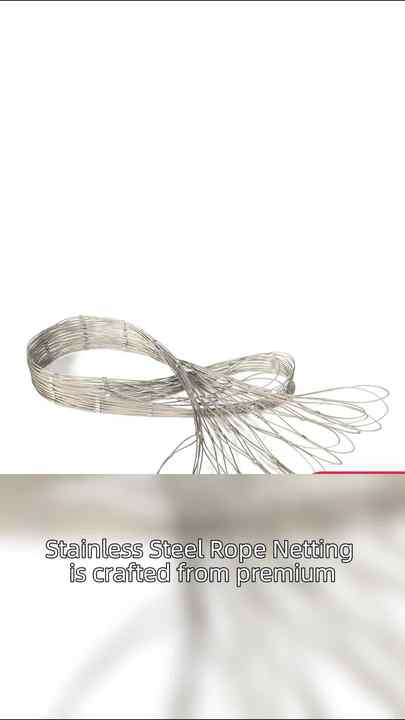 304L 316L Stainless Steel Woven Rope Mesh Screen Safety Net Flexible ...