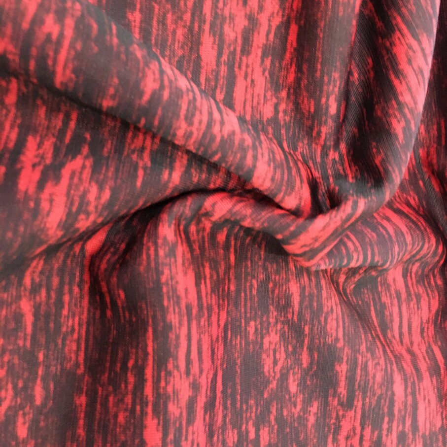 Ткань из 100% полиэстера с принтом для спортивной одежды