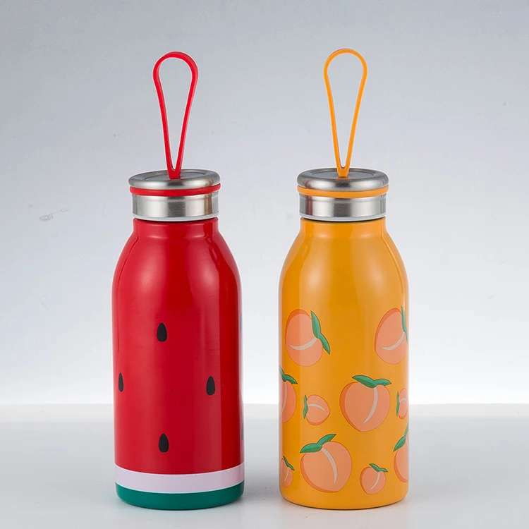 Colorful stainless steel thermos Straight cup portable thermo flask bottle