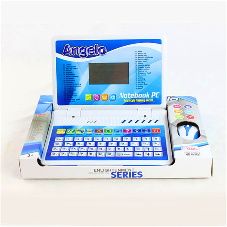 Детский обучающий ноутбук с ЖК-экраном, обучающий Детский обучающий ноутбук с музыкой и светом в продаже