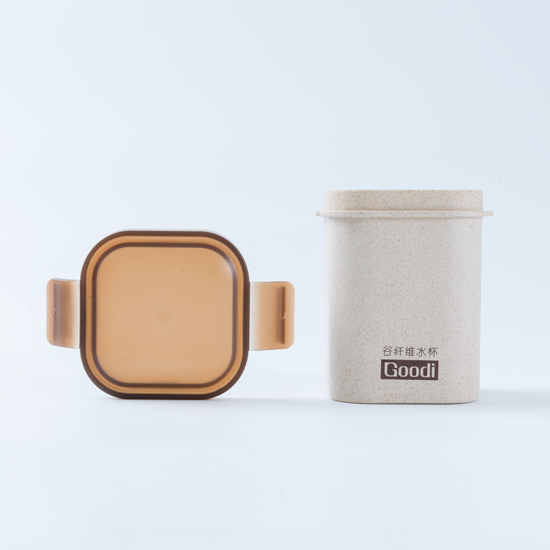 Герметичная чашка Goodi с 2 замками, герметичная одноразовая пластиковая чашка-стакан объемом 20 унций с крышкой из волокна шелухи и полипропилена