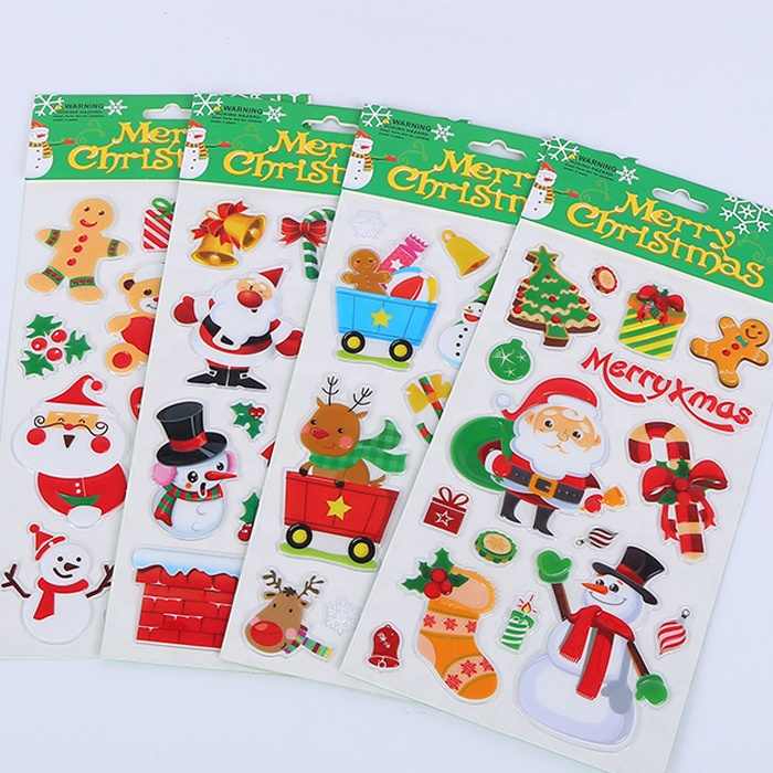 Kerst Thema Muurstickers Supermarkt Vensterglas De... – Vicedeal