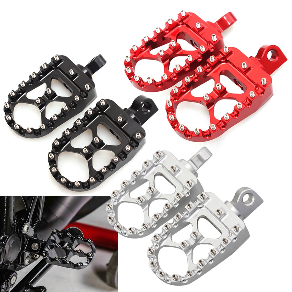 FANGSTER GRAINED FOOT PEGS FOR HARLEY DAVIDSON chrome