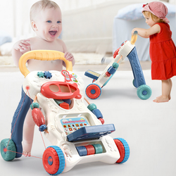 Popular Baby Stroller Music Walkering Toy Anti-rollover Learning Walking Infant Trolleying
