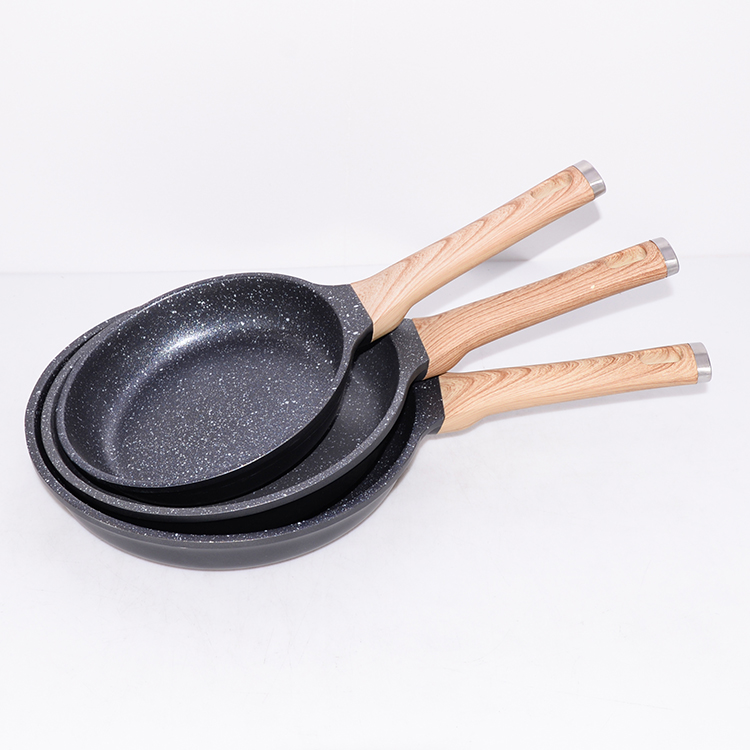 3 шт., алюминиевая мраморная сковорода 3003, 20, 24, 28 см