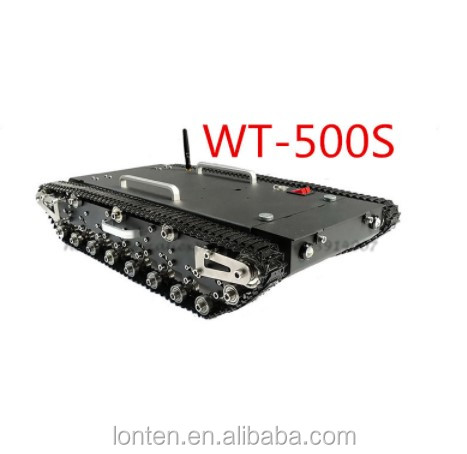 WT-500 WT-500S crawler remote co<i></i>ntrol tank robot all me<i></i>tal remote co<i></i>ntrol intelligent crawler remote shooting off-road