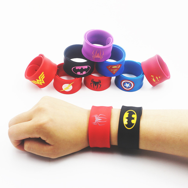 Pulsera Brazalete de Chicos Hombres Super Héroe Superman Batman Spiderman Correa De Flash