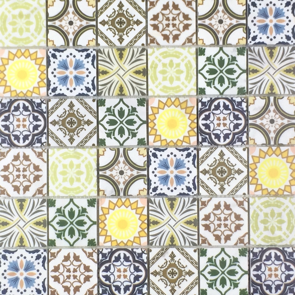 Marble Mosaics Stone Mosaic Inkjet Printing Glass Stone Mosaic