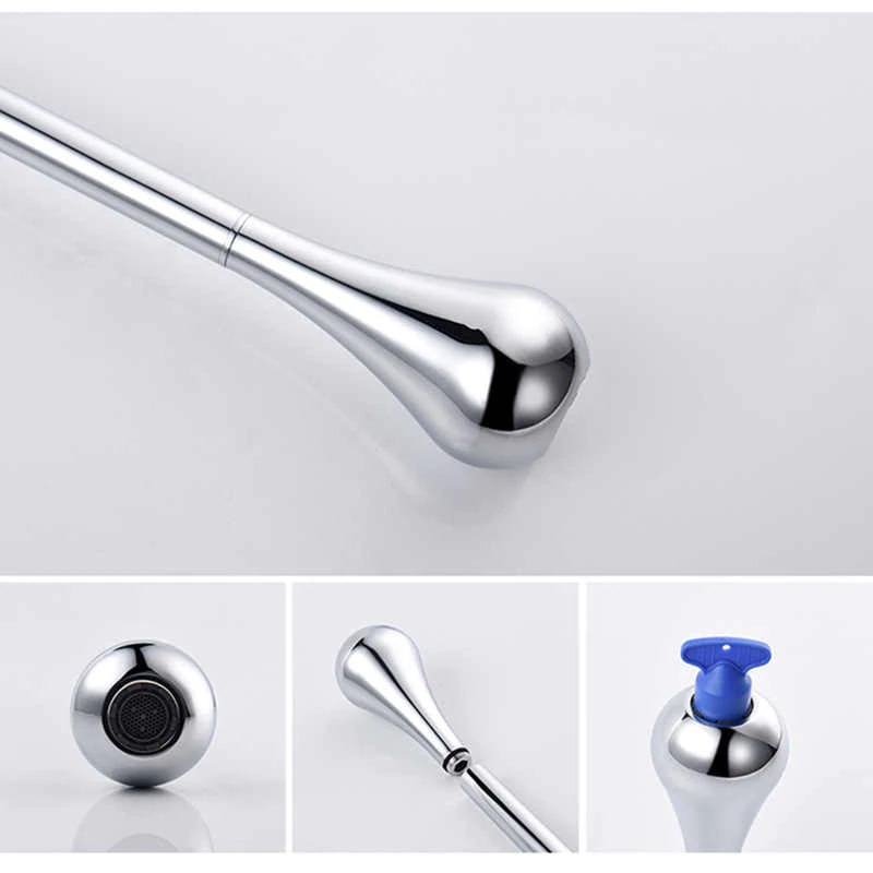 Ceiling Mounted Washbasin Taps Hang Faucet Bathroom Basin Spout Tap Solid Brass Water Drop Tub Filler Ceiling Faucet