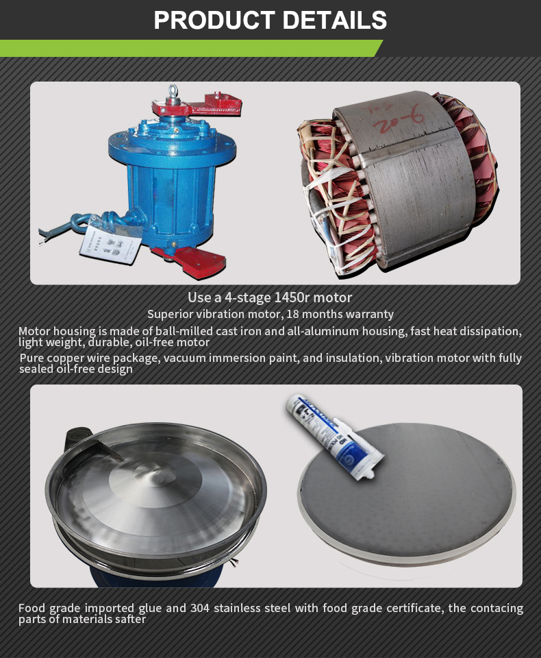 Multilayer Thép Carbon Điện Cơ Khí Cám Gạo Rung Separator Thiết Bị/Máy Móc Làm Thực Phẩm Khác