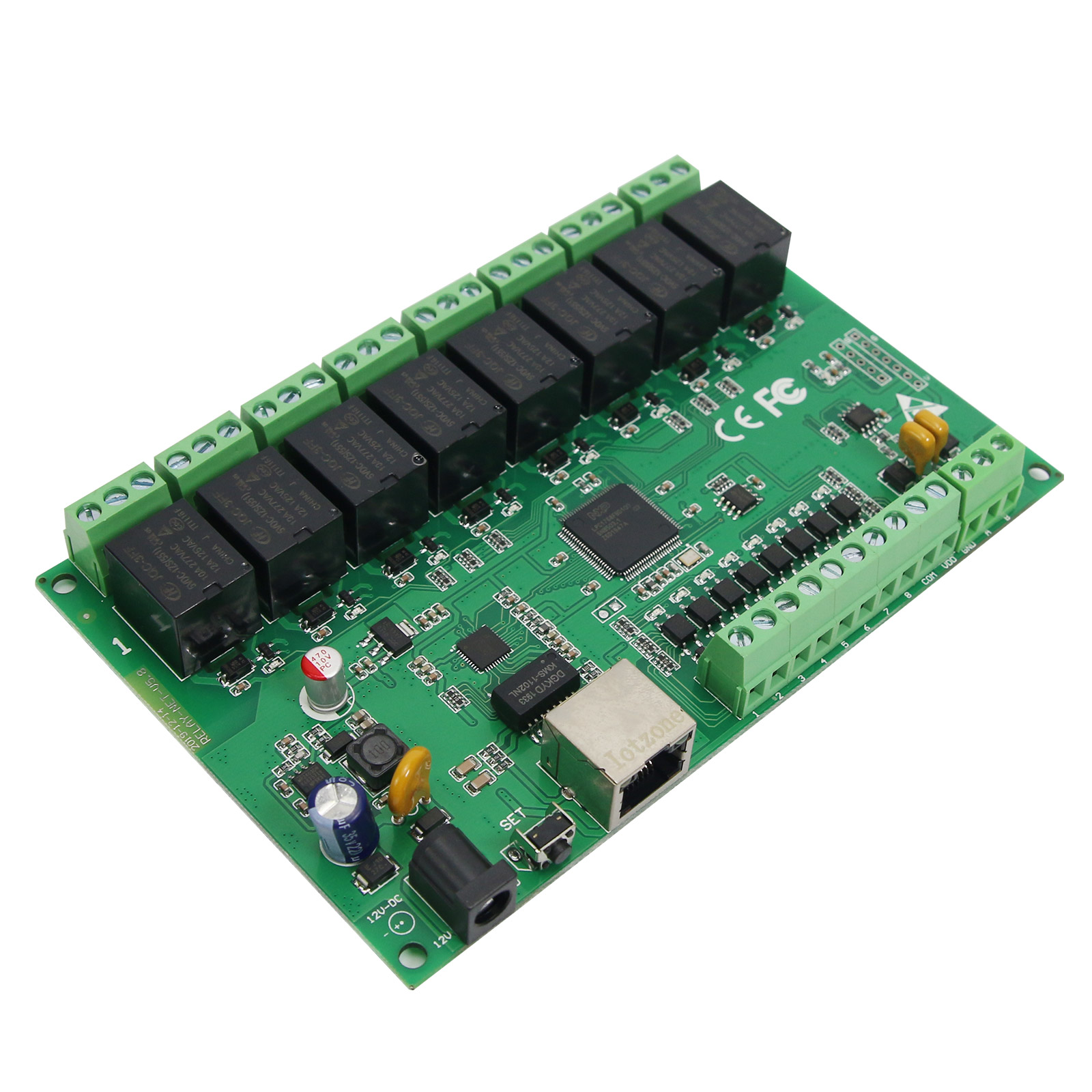 Module Relais KMTronic LAN IP 8 Canaux - Carte Ethernet Internet WEB BOX