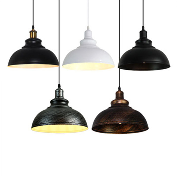 Retro restaurant bar black lights design lighting hanging antique industrial pendant lamp NS-125351
