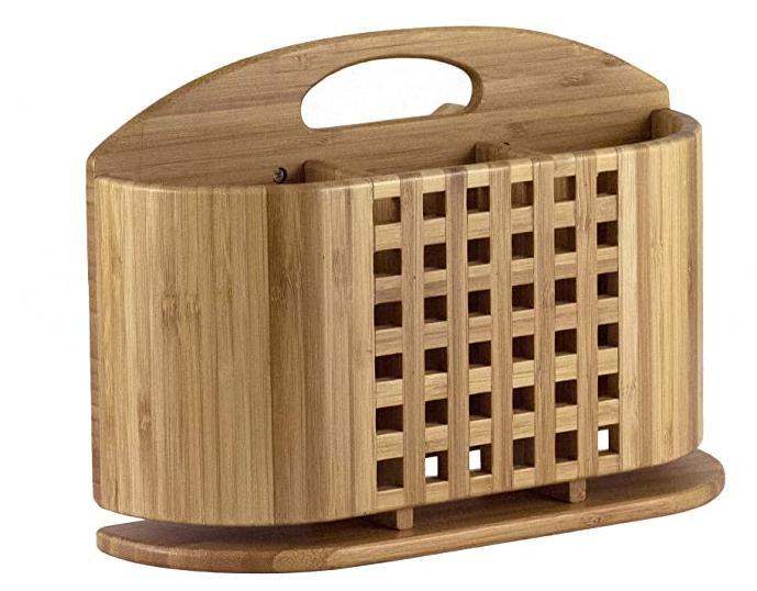 Эко-кухонная утварь, сушилка для столовых приборов, полностью бамбуковая эко-сушилка для посуды