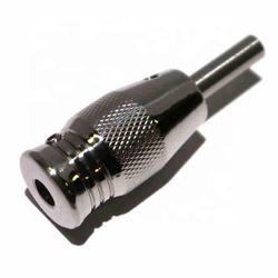 cnc machining and turning stainless steel knurled tattoo grip