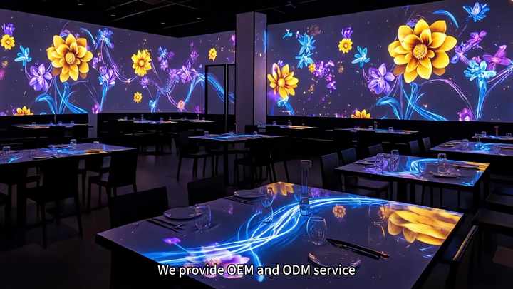 Innovative AR Wall Projection Mapping Immersive Dining Room Interactive ...