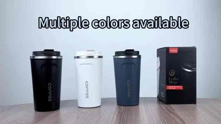 Double Walled Stainless Steel Coffee Thermos Mug 380 510ml Multi