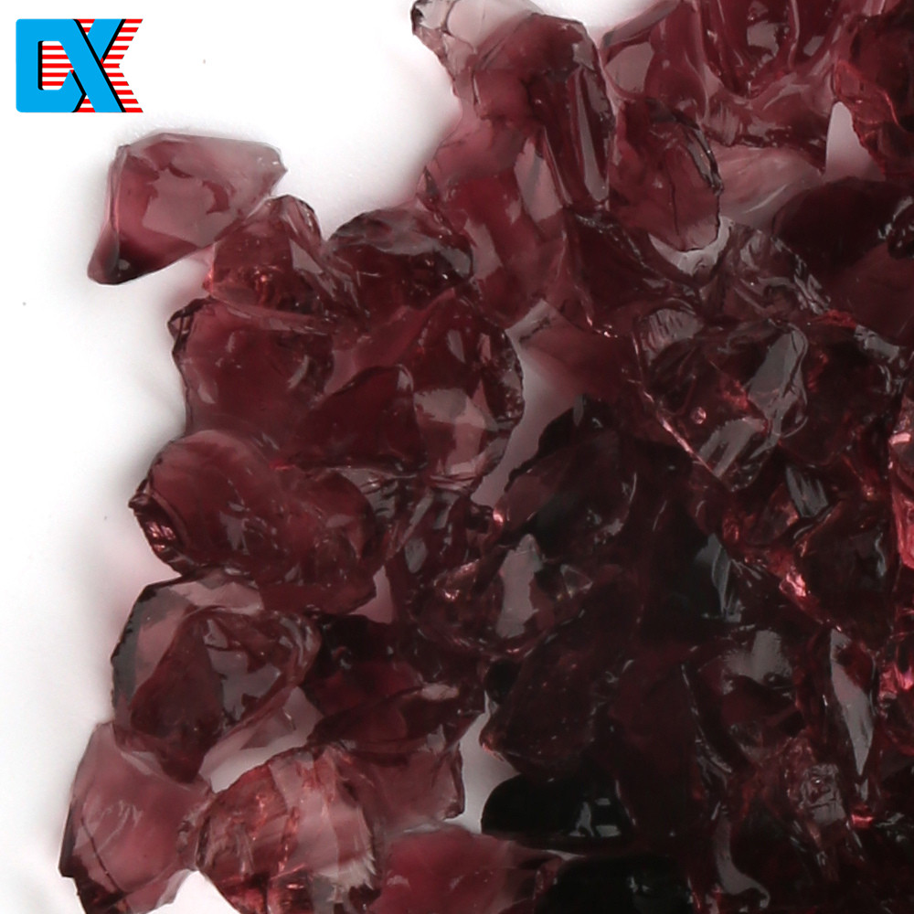 Китай, раздавленный переработанный декоративный сломанный фиолетовый стеклянный песок терраццо