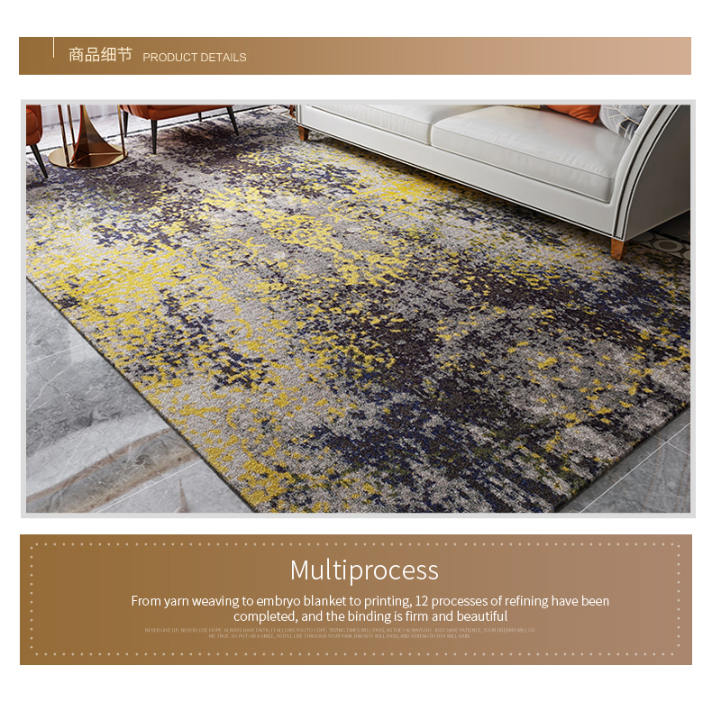 High Quality Modern Floral Wall Custom Lounge Thick Carpet Rug For Kitchen In China