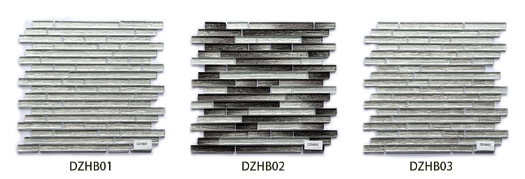 Washroom Backsplash Decorative Glass Mosaic Tile in 300X300mm