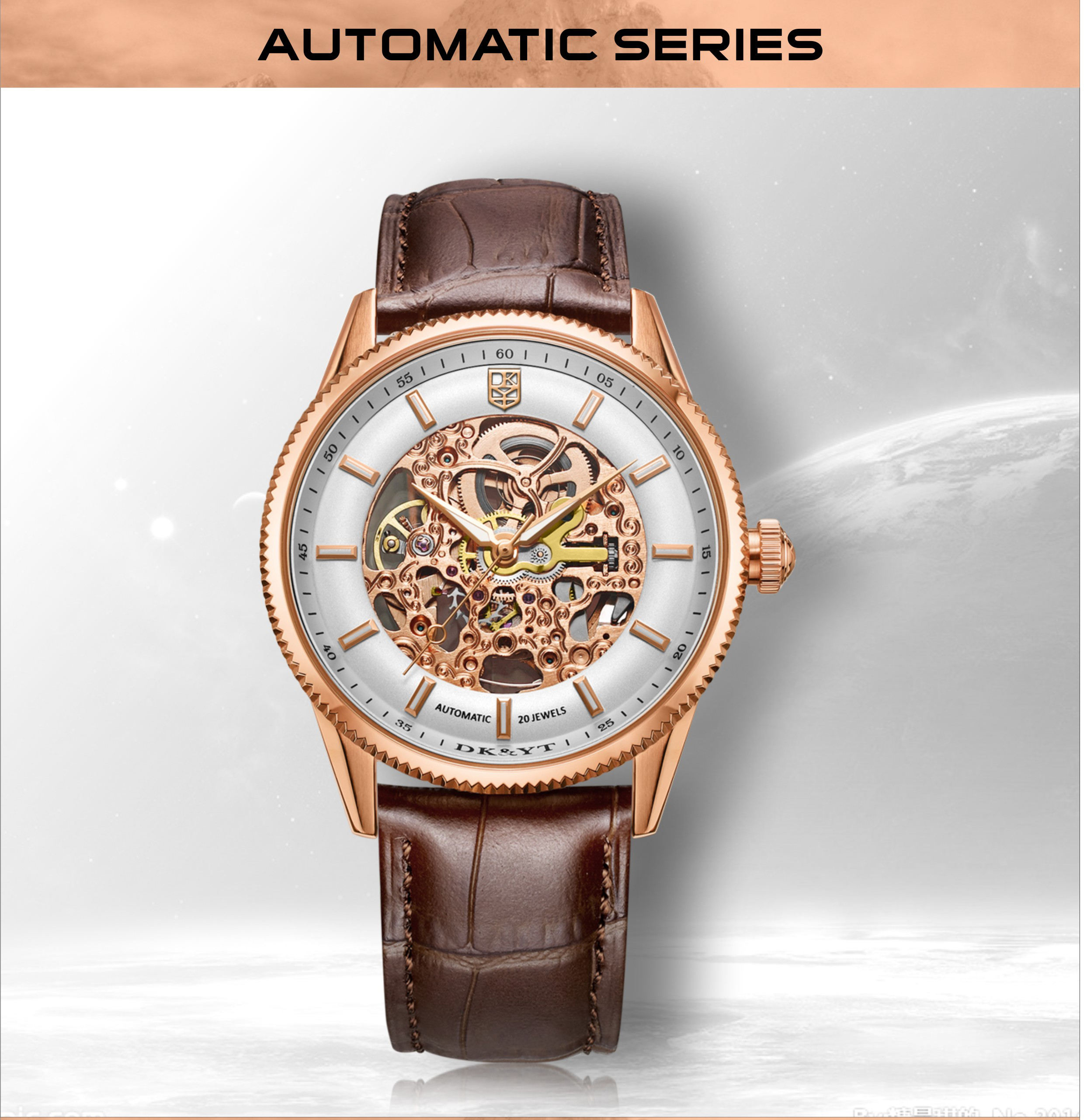 China Guangzhou fábrica de venta al por mayor del OEM en línea mecánica de  los hombres de lujo reloj automático