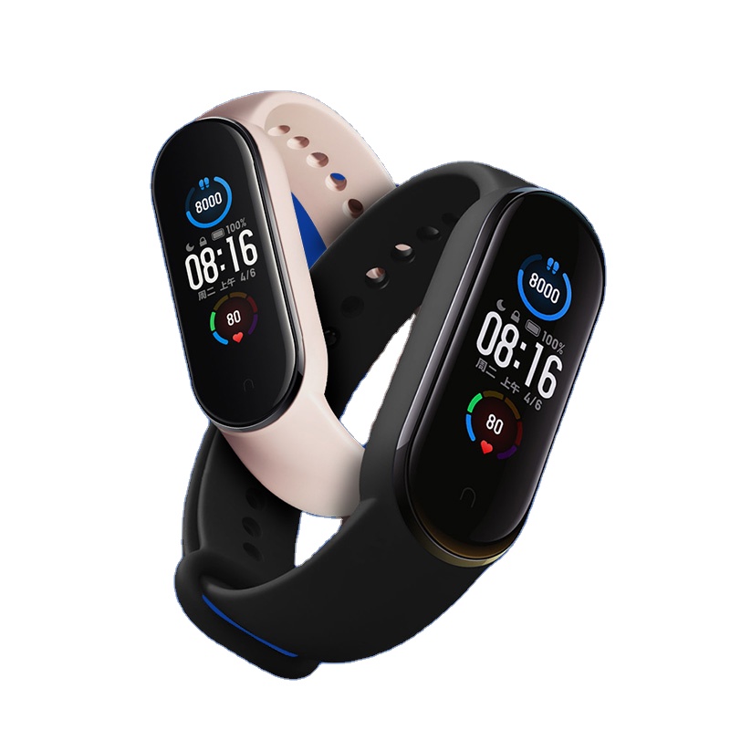 Смарт-браслет для Mi Band 5, фитнес-трекер, монитор сердечного ритма и артериального давления, часы с сенсорным управлением
