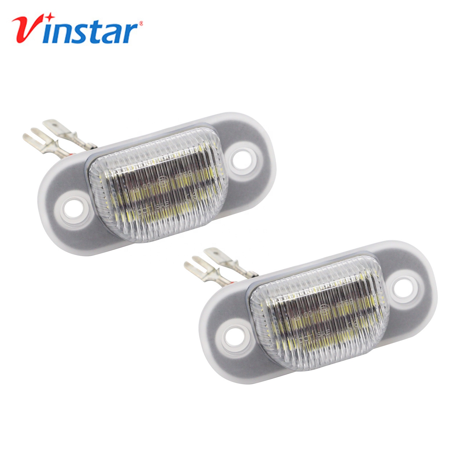 IP67 100% waterproof Vinstar new design LED 2x LED Auto License Plate Lamp For Audi 80 B4 for audi Cabrio 100/S4 C4 A6/S6 C4