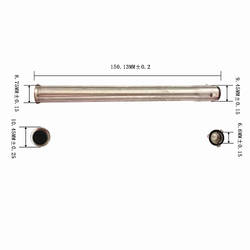 Control Cable Assembly 5 Inch Travel Support Tube LD SS