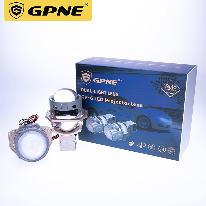 GPNE, 3,0 дюйма, 55 Вт, 6000K, фара Bi, светодиодная лампа проектора, яркая лампа ближнего и дальнего света