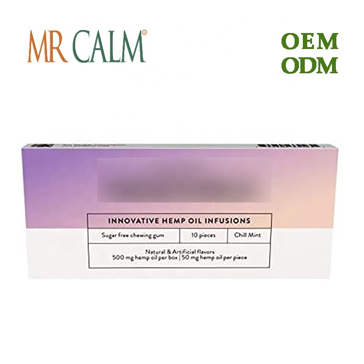 Жевательная резинка CBD с маслом CBD поддерживает снятие стресса и освежает дыхание Gummies CBD оптом