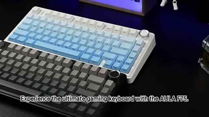 AULA F75 Mechanical Keyboard - Customizable Backlit Gaming