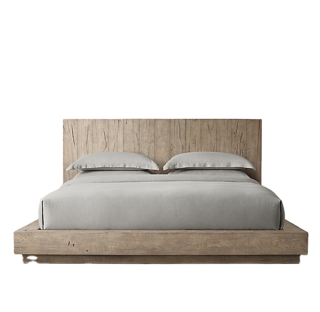 Восстановленная современная мебель, деревянные кровати, модели, спальные комплекты